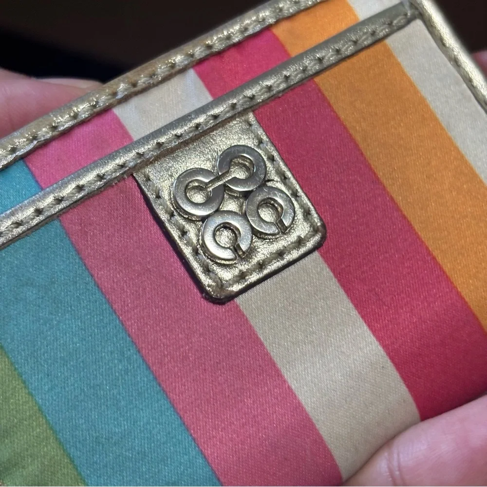 Coach • Y2K Multicolour Striped Card Holder-Wallet **CALL OUTS** - Picture 7 of 10